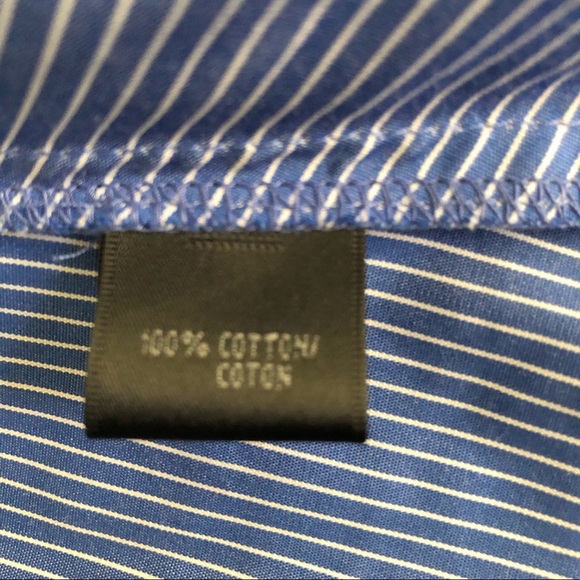 Sz M (8) Blue Lafayette 148  Blouse - Picture 6 of 9